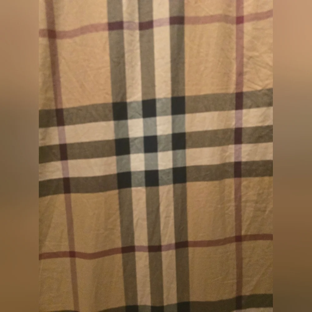 Burberry Brit Men's Beige Vintage Check Button Down Shirt XXL EUC - Picture 14 of 15